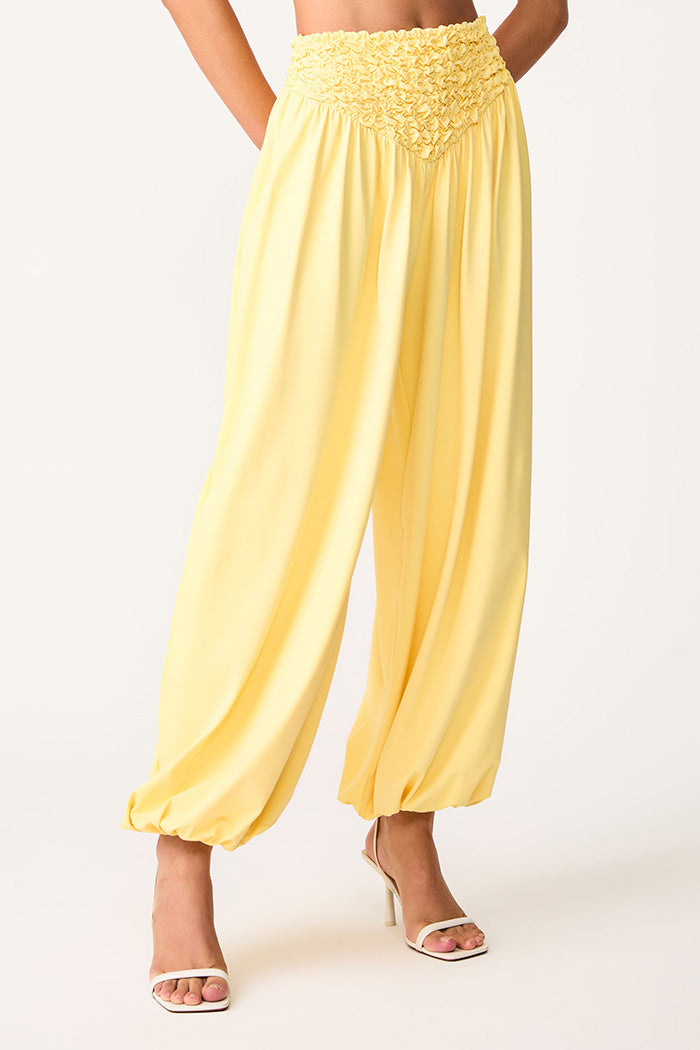 Calça Balonê Textura Les Récifes Beurre
