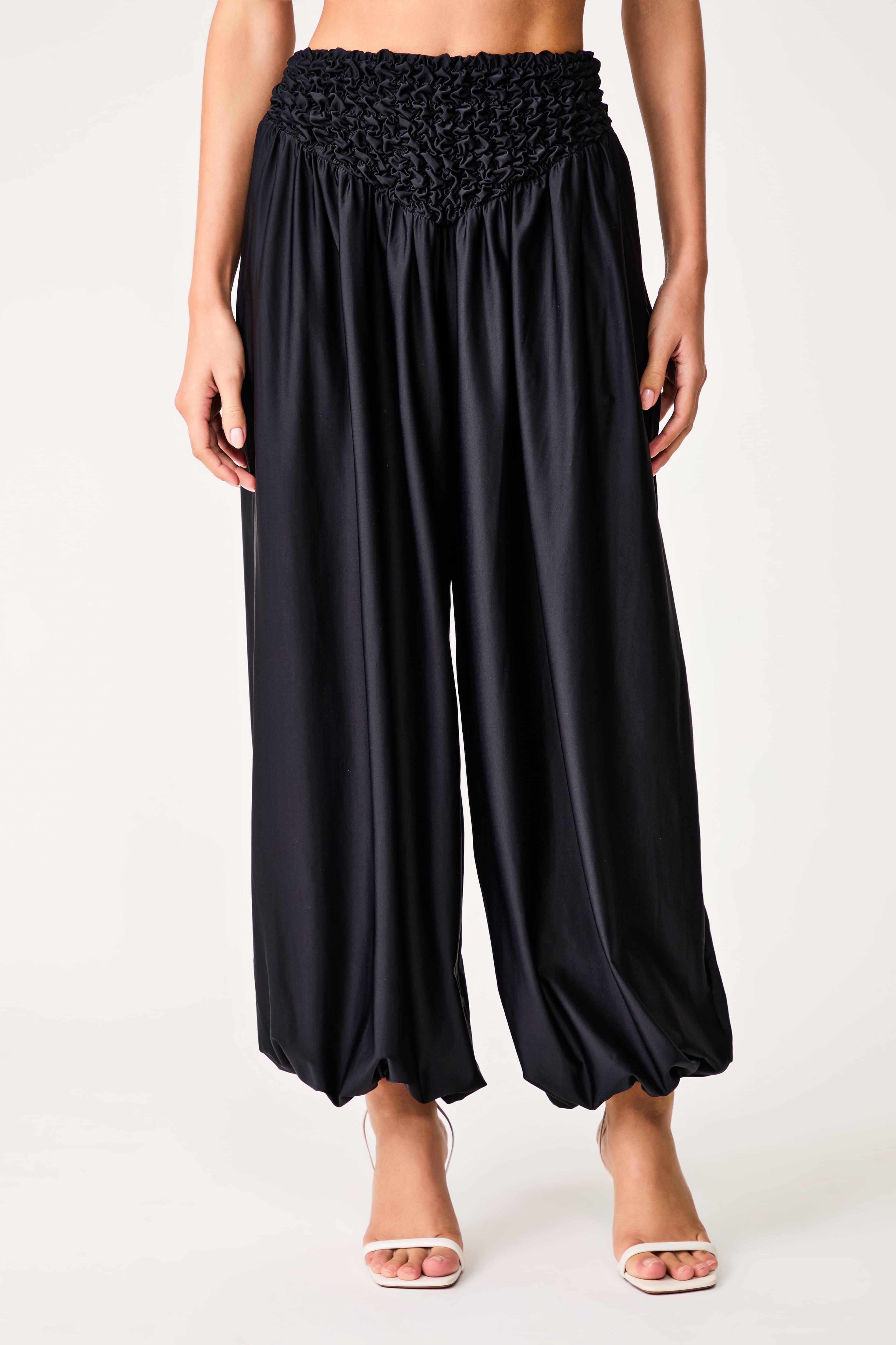 Calça Balonê Textura Les Récifes Black