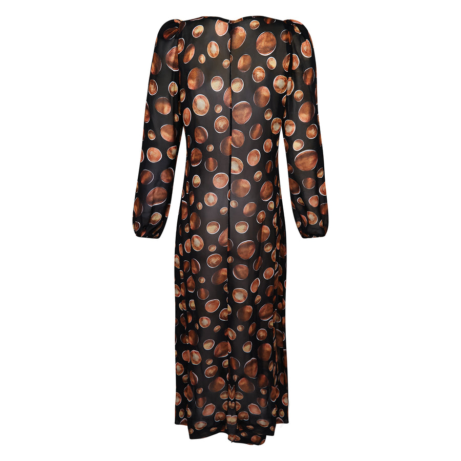 Vestido Kaftan Discos Black